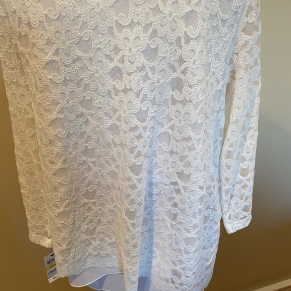 NWT White Lace Top - Picture 6 of 10